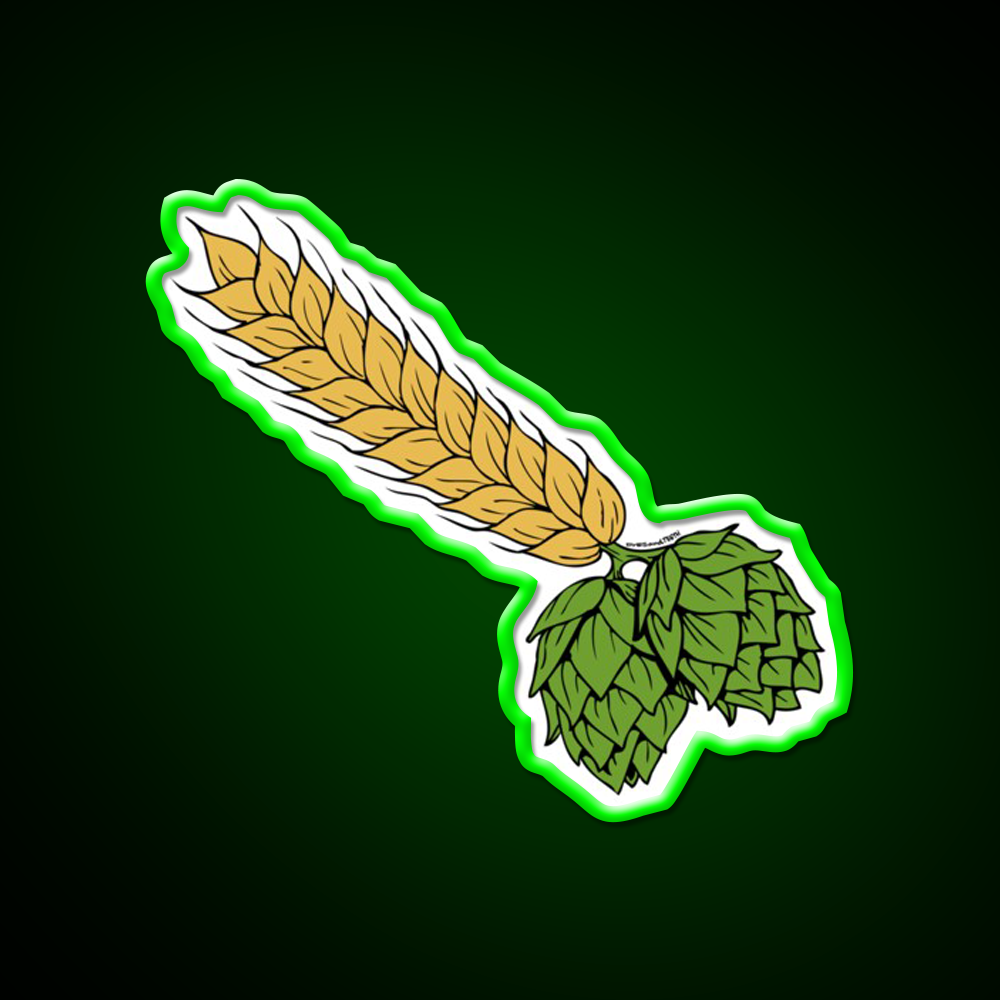 Hops And Barley Beer Bar Decor Led Neon Sign Rgb Color - LED neon sign view 8