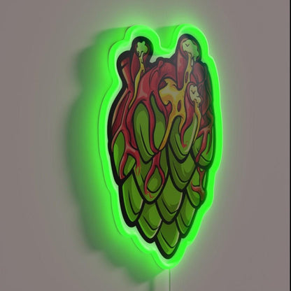 Hops Craft Beer Heart Brewer Hobby Brewer Rgb Led Neon Sign - Shineneon