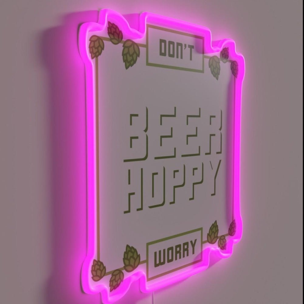 Hops Craft Beer Saying Hobby Brewer Brewer Rgb Led Neon Sign - Shineneon