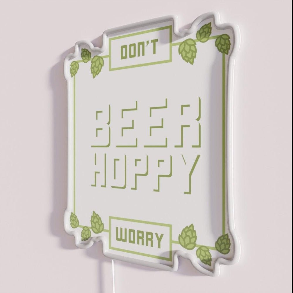 Hops Craft Beer Saying Hobby Brewer Brewer Rgb Led Neon Sign - Shineneon