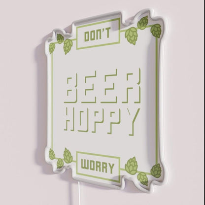 Hops Craft Beer Saying Hobby Brewer Brewer Rgb Led Neon Sign - Shineneon