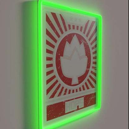 Hops Vintage Style Craft Beer Rgb Led Neon Sign - Shineneon