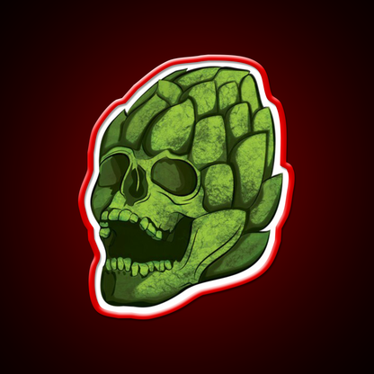 Hopskull Beer Bar Decor Led Neon Sign Rgb Color