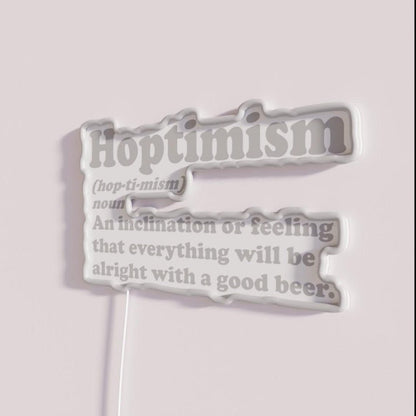 Hoptimism Beer Drinker Rgb Led Neon Sign - Shineneon