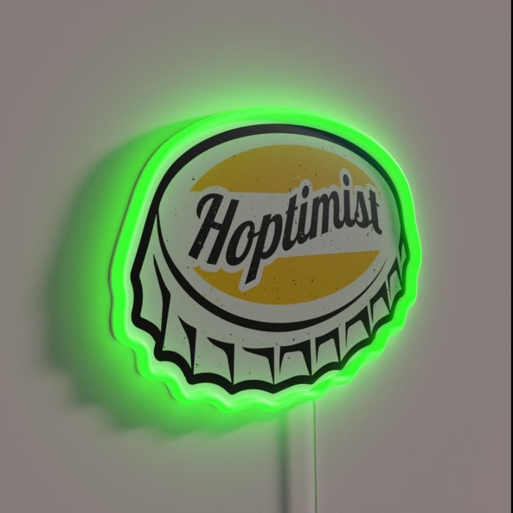 Hoptimist Bottle Cap Rgb Led Neon Sign - Shineneon