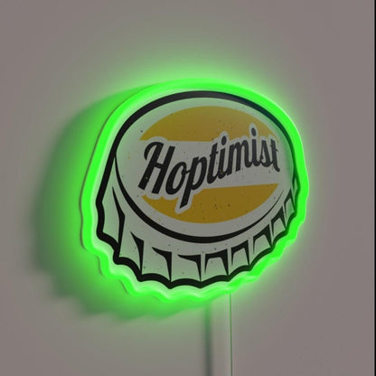 Hoptimist Bottle Cap Rgb Led Neon Sign - Shineneon