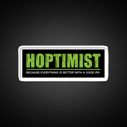 Hoptimist Everything Is Better With A Good Ipa Beer Bar Decor Led Neon Sign Rgb Color - LED neon sign view 11