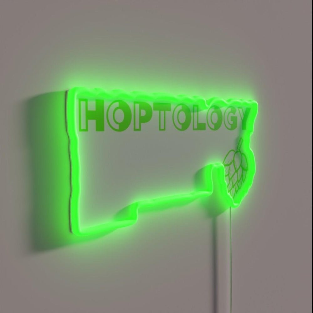 Hoptology Craft Beer Psychology Rgb Led Neon Sign - Shineneon