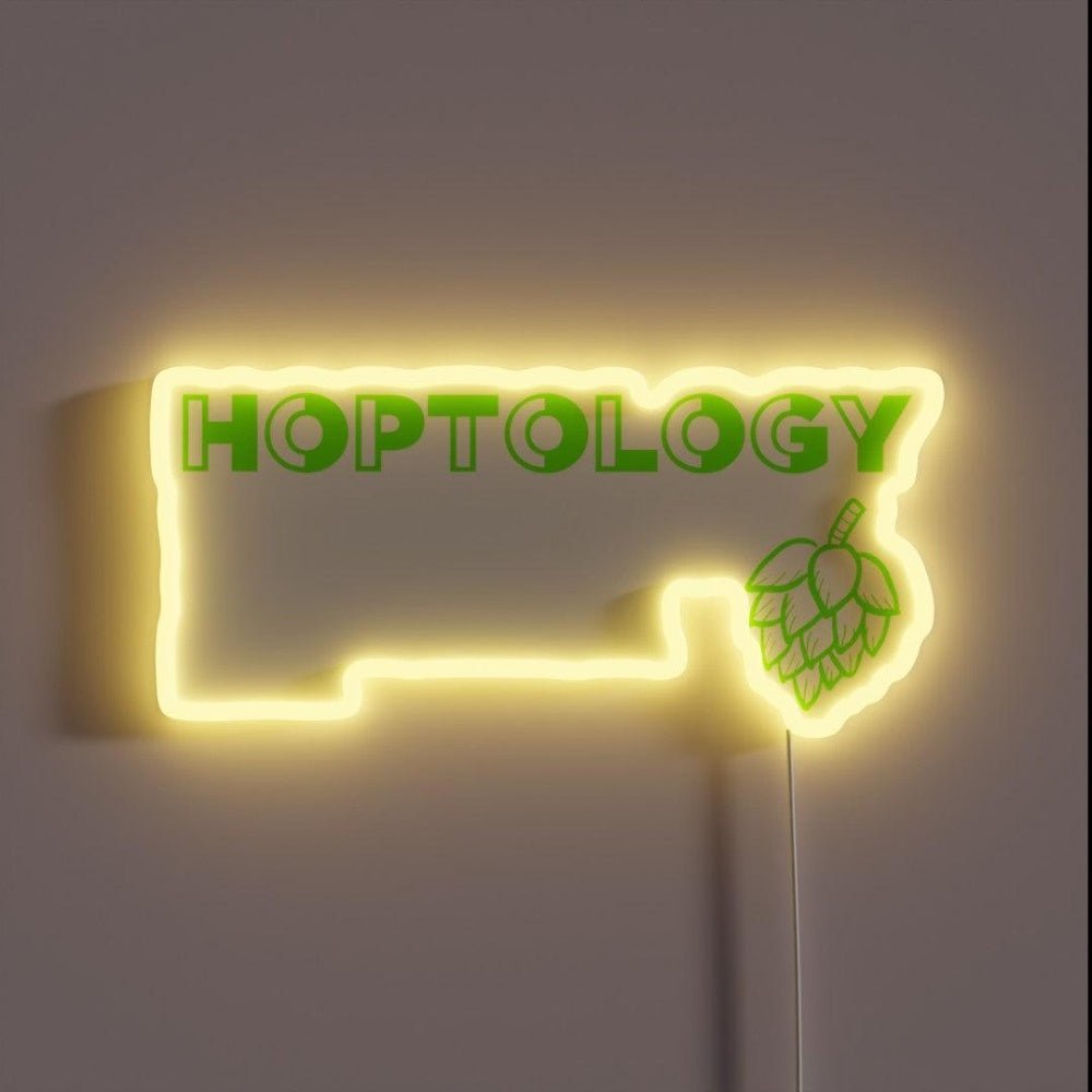 Hoptology Craft Beer Psychology Rgb Led Neon Sign - Shineneon