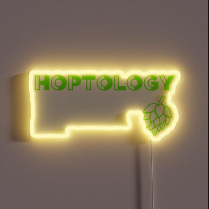 Hoptology Craft Beer Psychology Rgb Led Neon Sign - Shineneon