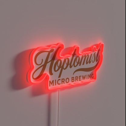 Hoptomist Hops Beer Brewing Microbrewery Brew Rgb Led Neon Sign - Shineneon