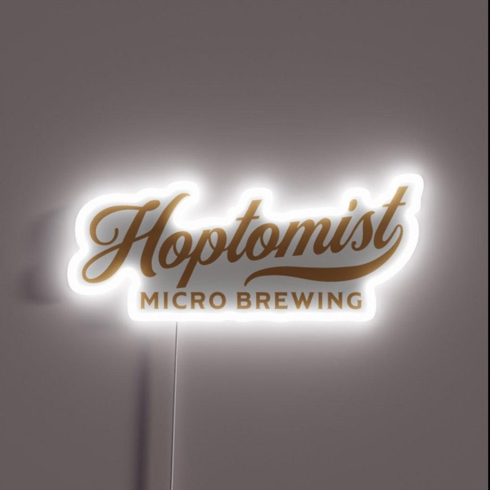Hoptomist Hops Beer Brewing Microbrewery Brew Rgb Led Neon Sign - Shineneon