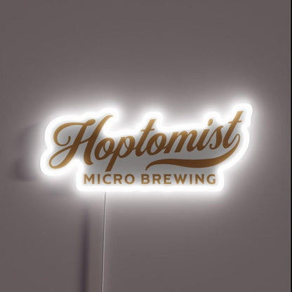 Hoptomist Hops Beer Brewing Microbrewery Brew Rgb Led Neon Sign - Shineneon