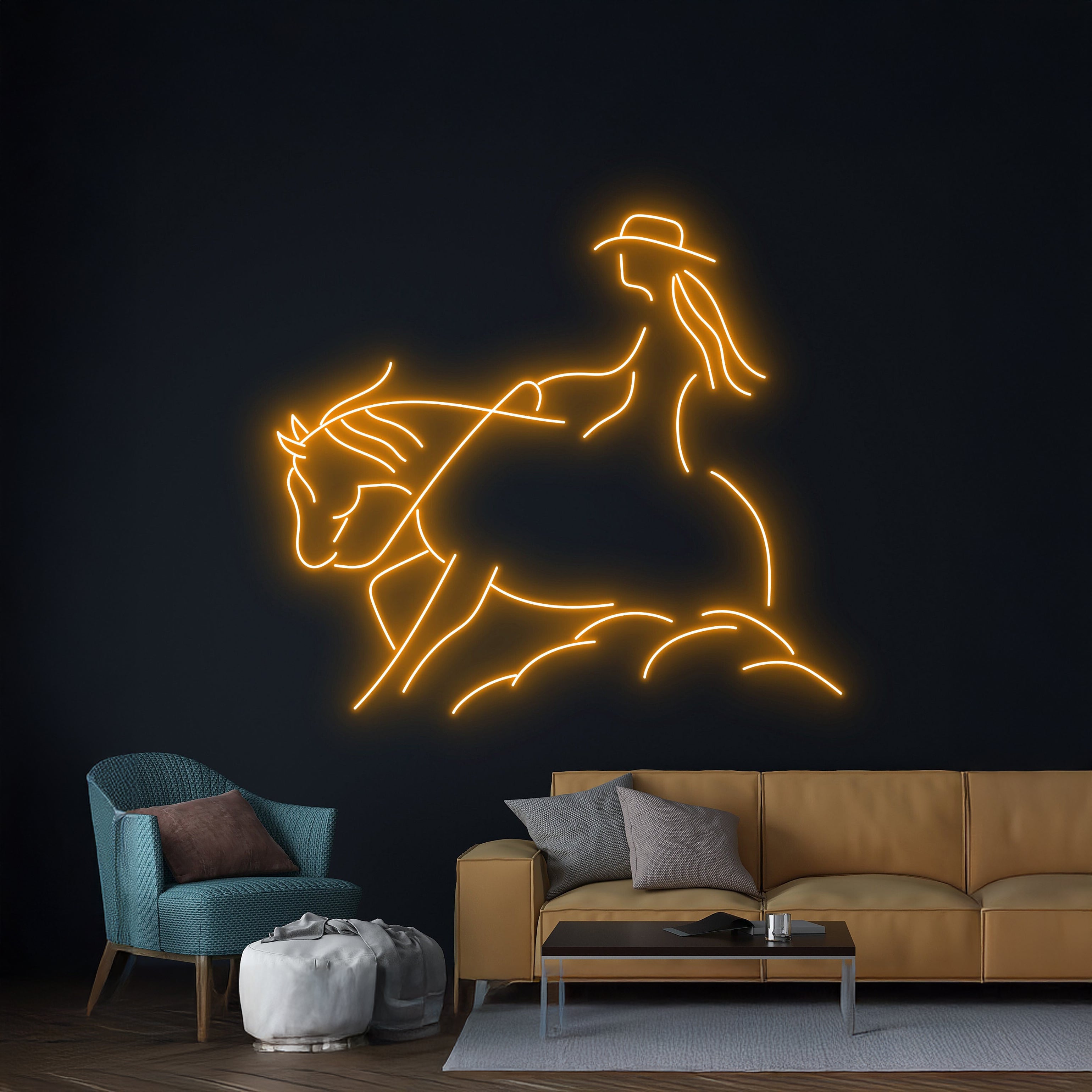 Horse Cowgirl Neon Sign | Shineneon