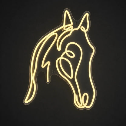 Horse Head Side Profile Vintage LED Neon Sign - Shineneon