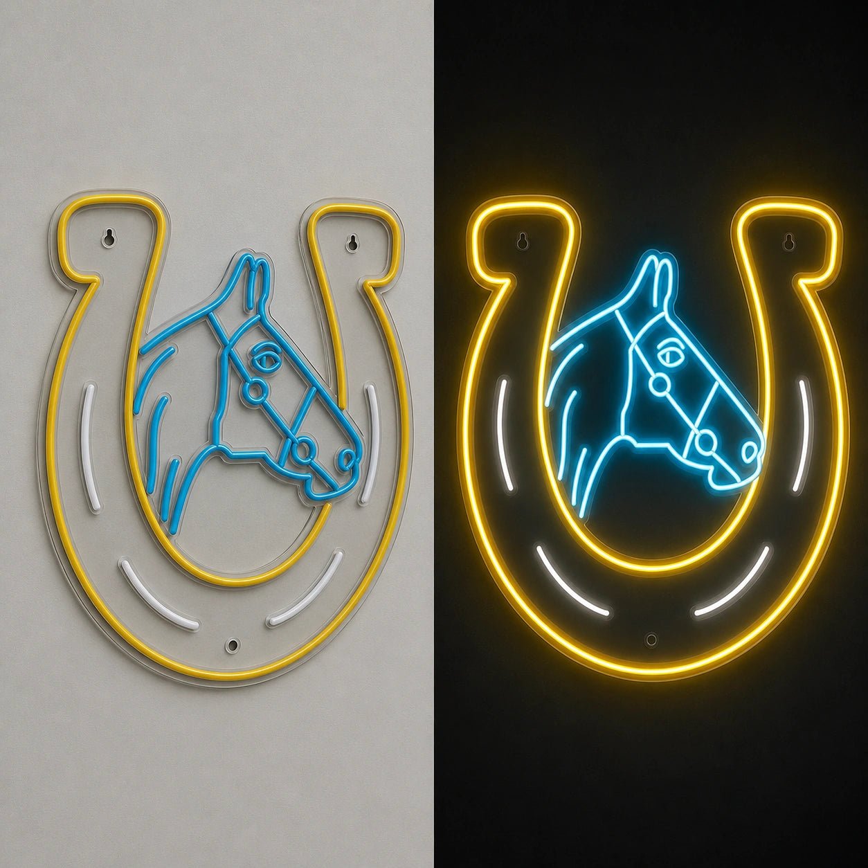 Horse Horseshoe Couch Vintage LED Neon Sign - Shineneon