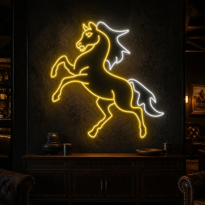 Horse LED Neon Sign Home Garage Wall Decoration high-converting product image