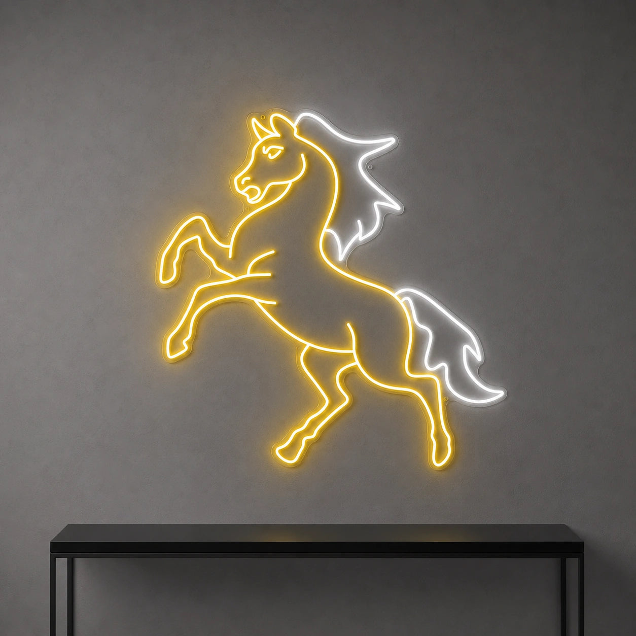 Horse LED Neon Sign Home Garage Wall Decoration size image