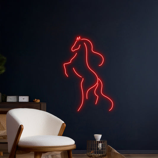 Horse Led Sign Animal Room Wall Art Decor