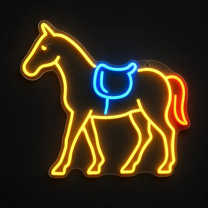 Horse Saddle Vintage LED Neon Sign main product image