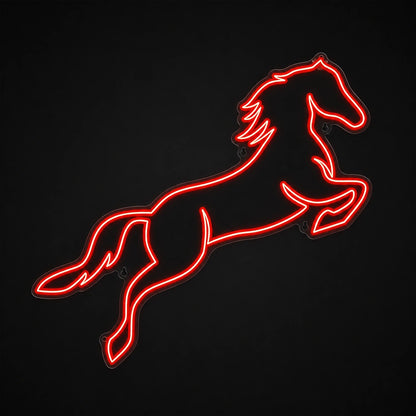 Horse Silhouette Vintage LED Neon Sign main product image