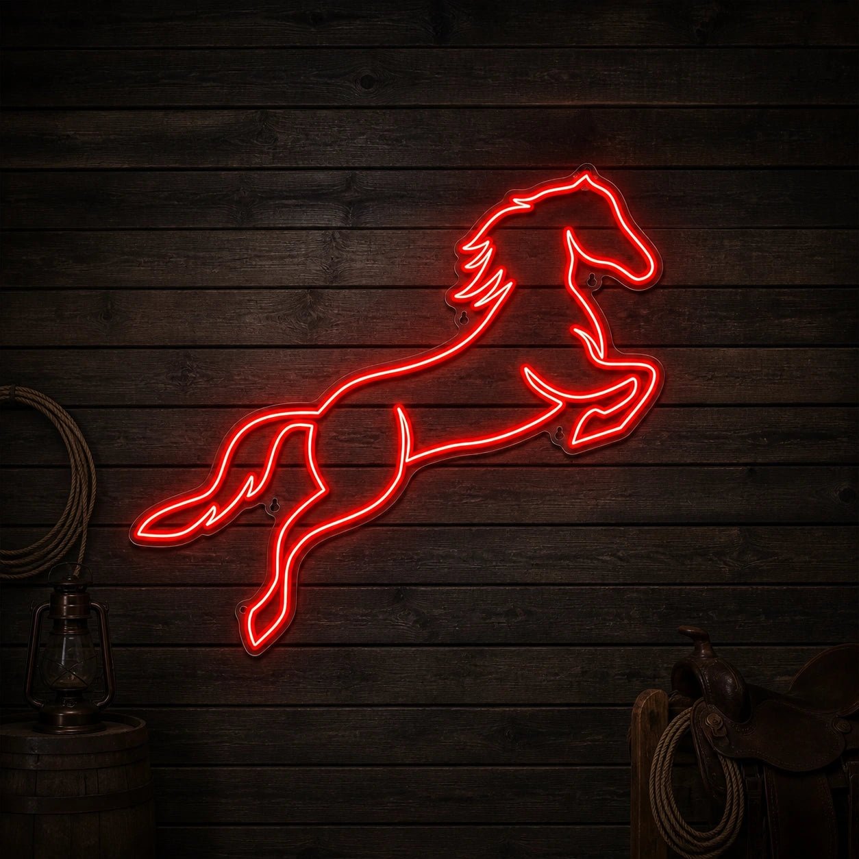 Horse Silhouette Vintage LED Neon Sign - Shineneon