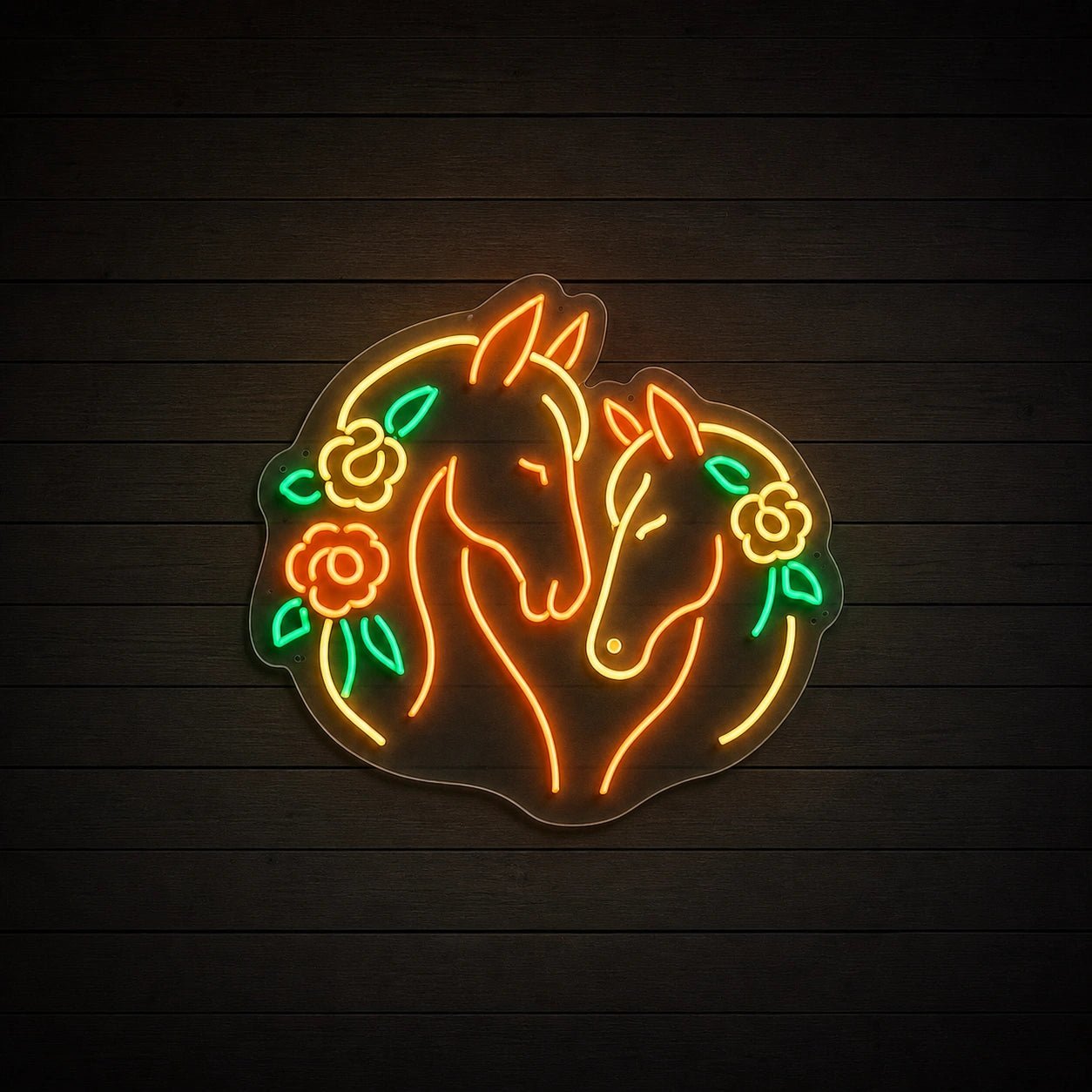 Horses Vintage LED Neon Sign - Shineneon