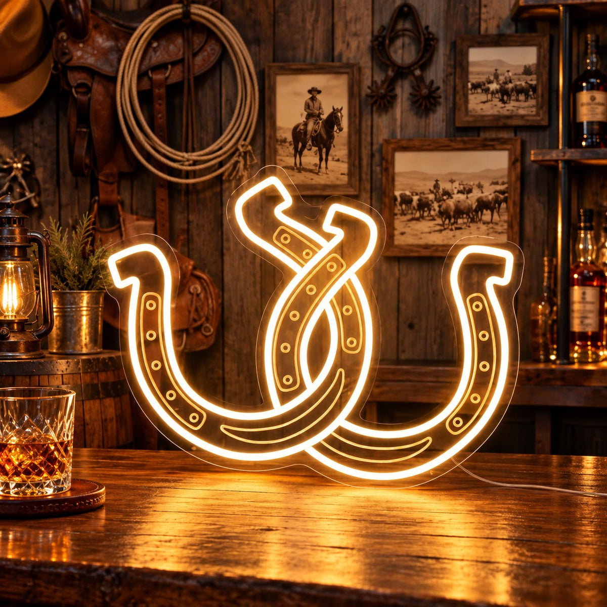 Horseshoe Bar Table LED Neon Sign - Shineneon
