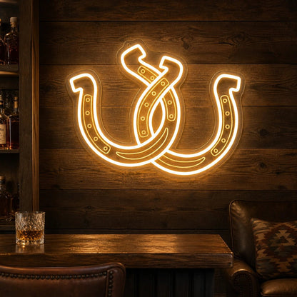 Horseshoe Bar Table Vintage LED Neon Sign - Shineneon
