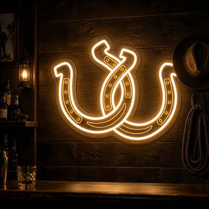 Horseshoe Bar Table Vintage LED Neon Sign - Shineneon