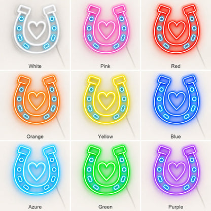 Horseshoe Heart LED Neon Sign - Shineneon
