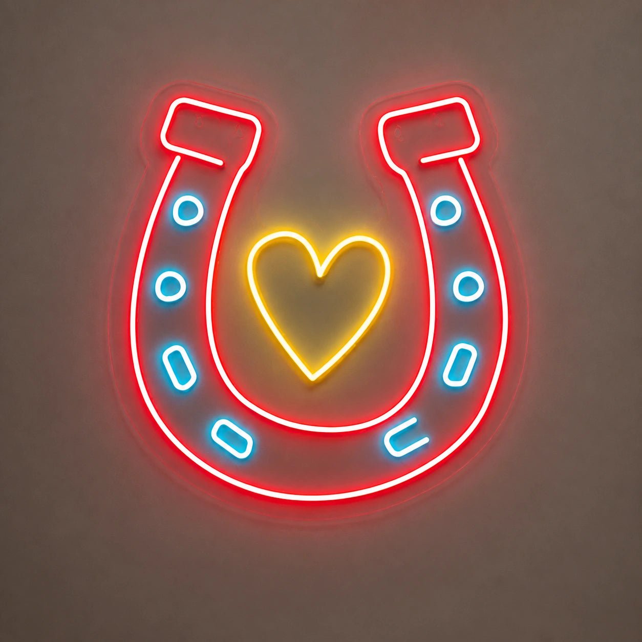 Horseshoe Heart Vintage LED Neon Sign - Shineneon
