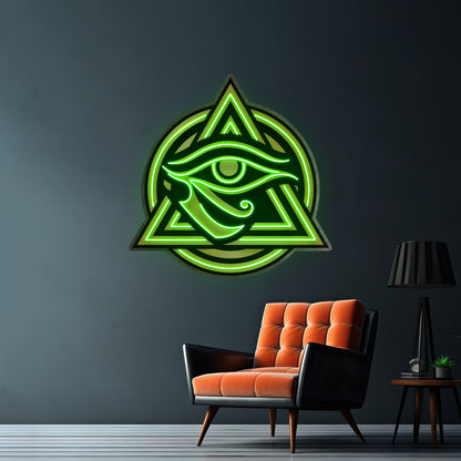 Horus Eye Led Neon Acrylic Artwork For Sale