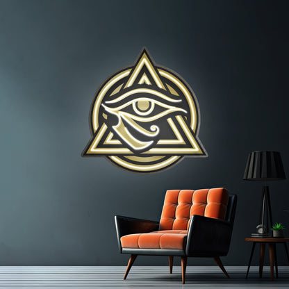 Horus Eye Led Neon Acrylic Artwork For Sale - LED neon sign view 8