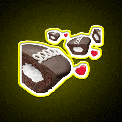 Hostess Cupcake Snack Food Led Neon Sign Rgb Color - Custom LED neon sign front view