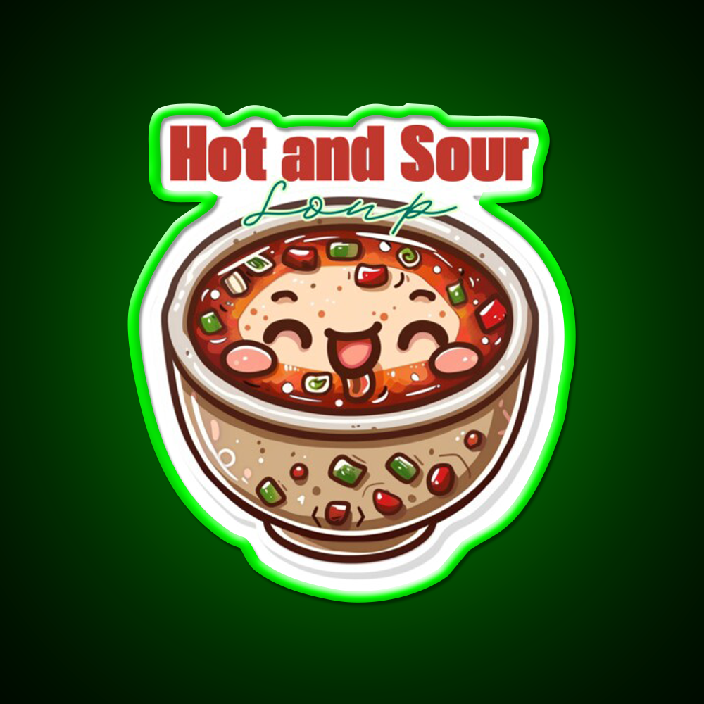 Hot And Sour Soup Led Neon Sign Chinese Food Rgb Color