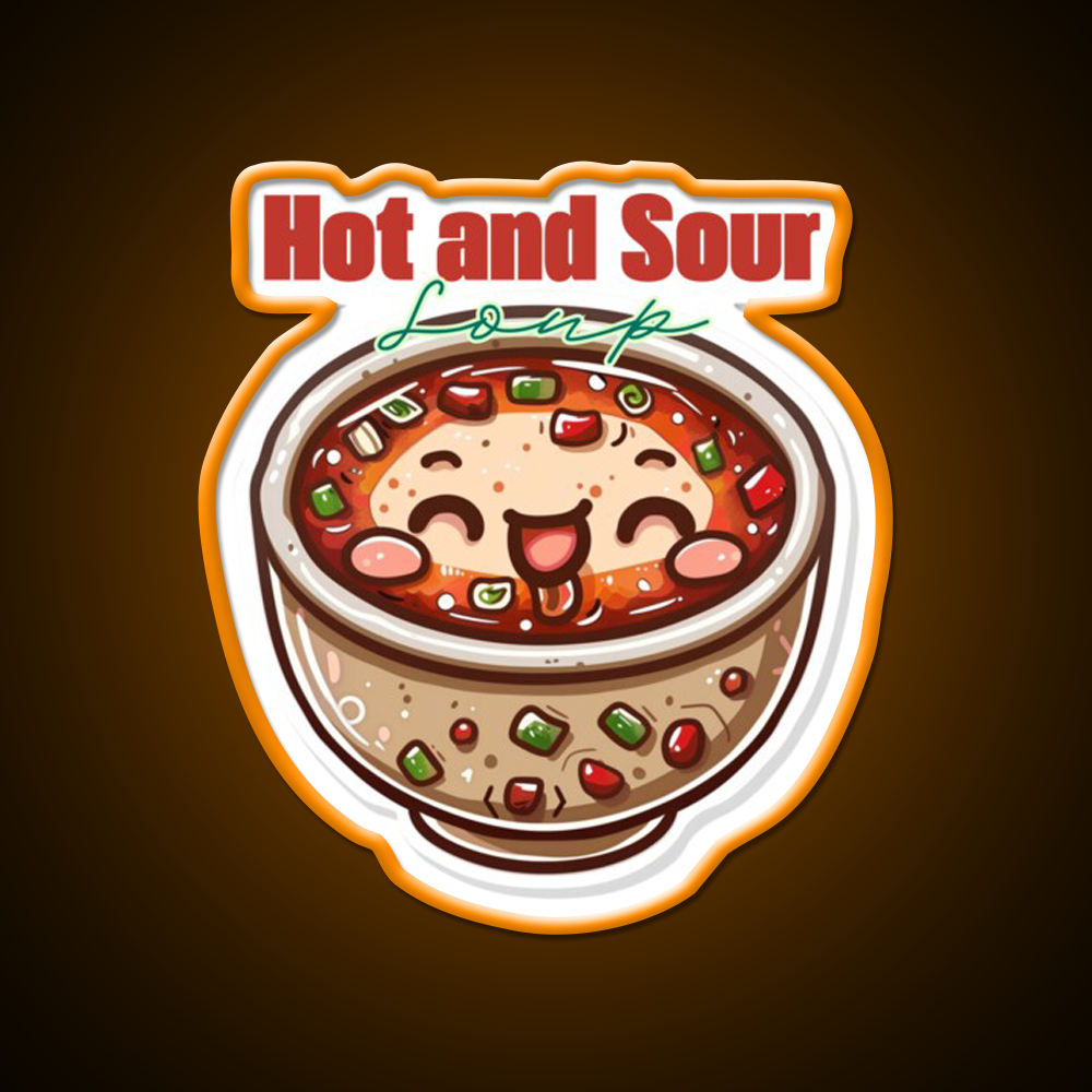Hot And Sour Soup Led Neon Sign Chinese Food Rgb Color