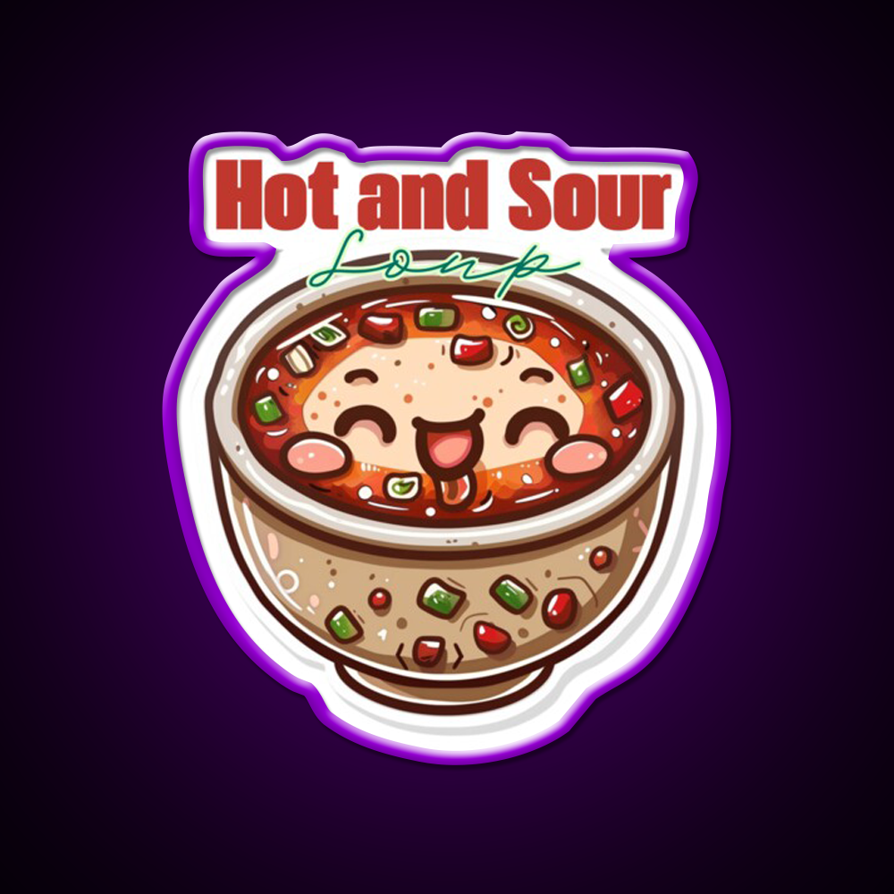 Hot And Sour Soup Led Neon Sign Chinese Food Rgb Color