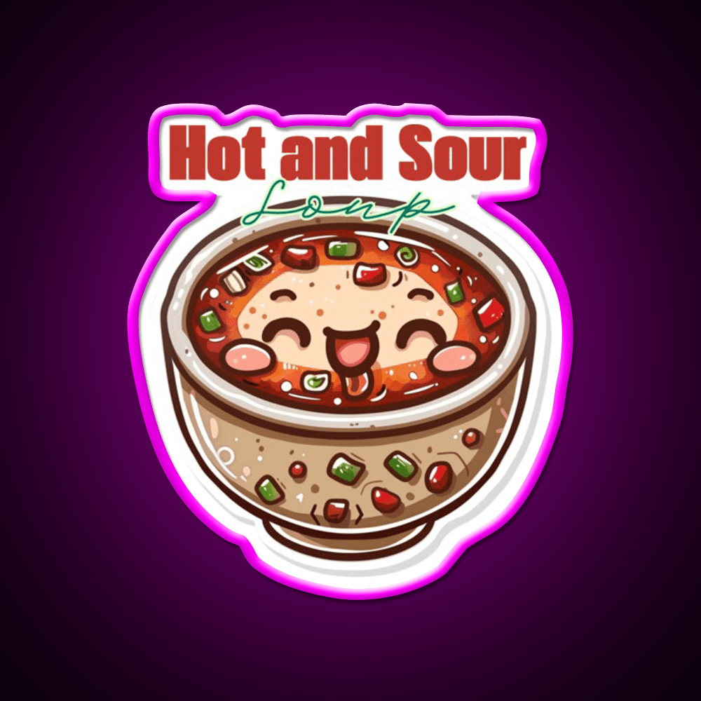 Hot And Sour Soup Led Neon Sign Chinese Food Rgb Color - Shineneon