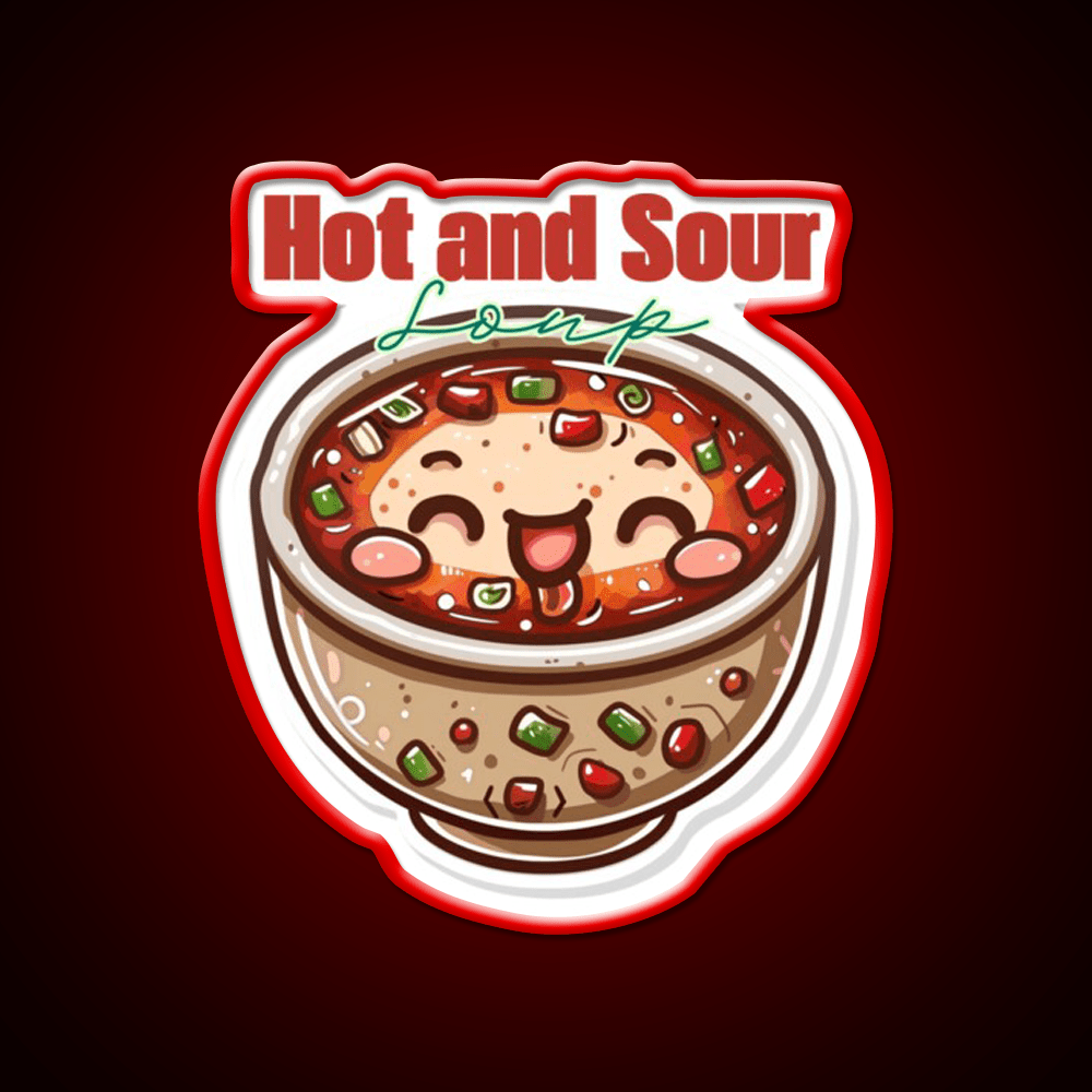 Hot And Sour Soup Led Neon Sign Chinese Food Rgb Color - Shineneon