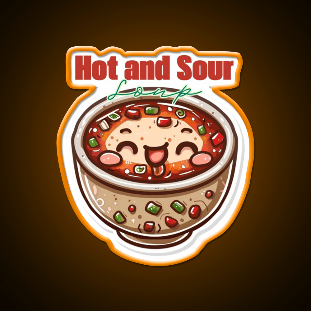 Hot And Sour Soup Led Neon Sign Chinese Food Rgb Color - Shineneon