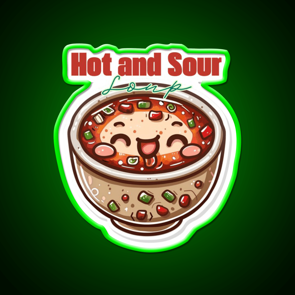 Hot And Sour Soup Led Neon Sign Chinese Food Rgb Color - Shineneon