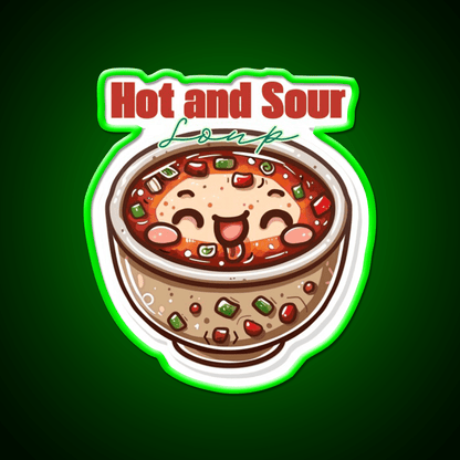 Hot And Sour Soup Led Neon Sign Chinese Food Rgb Color - Shineneon