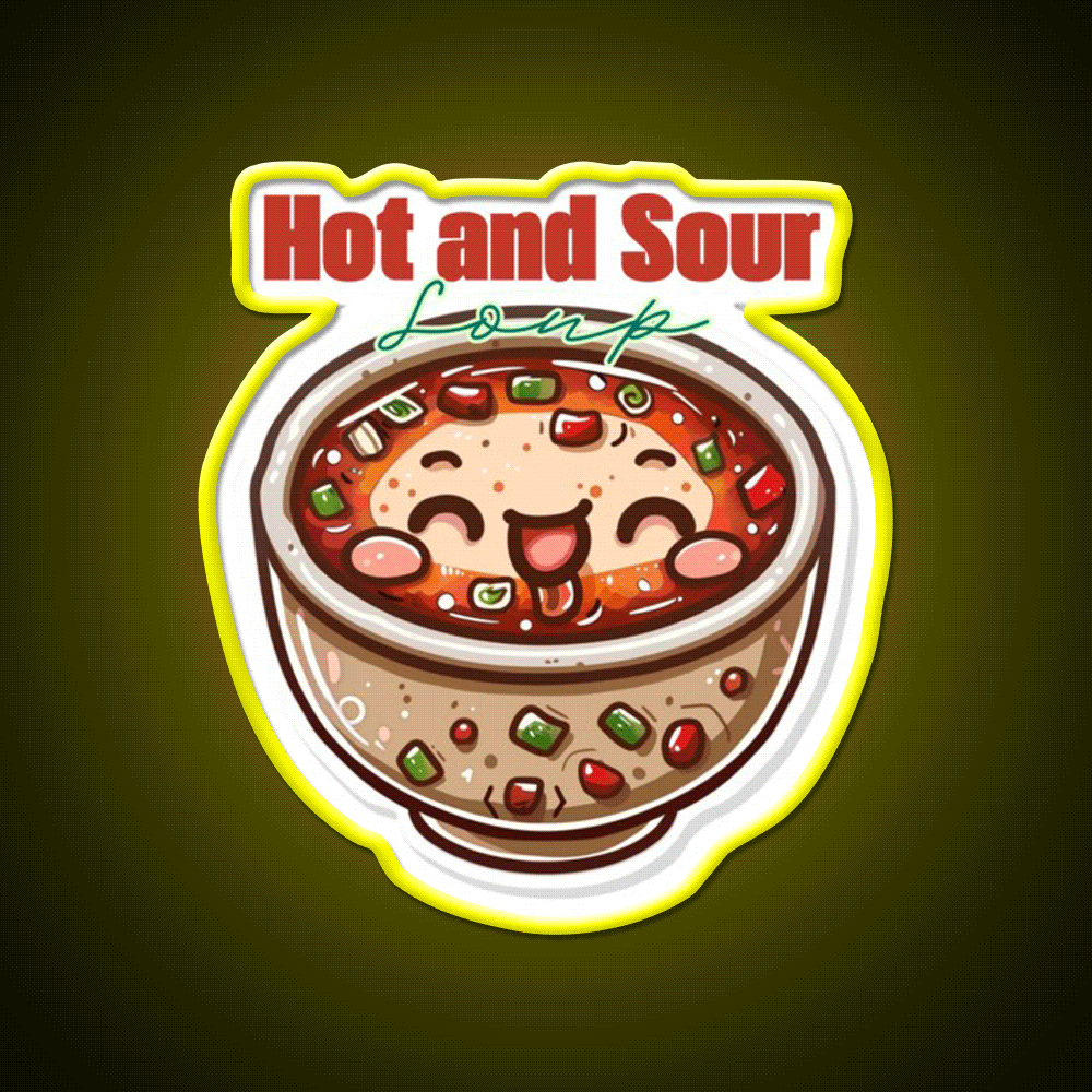Hot And Sour Soup Led Neon Sign Chinese Food Rgb Color