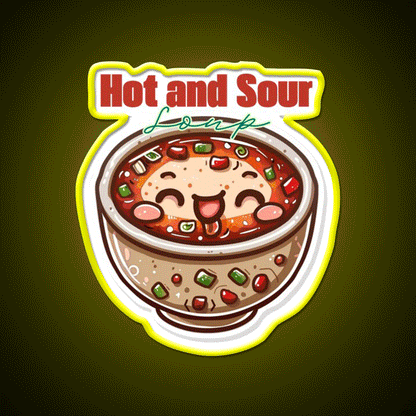 Hot And Sour Soup Led Neon Sign Chinese Food Rgb Color
