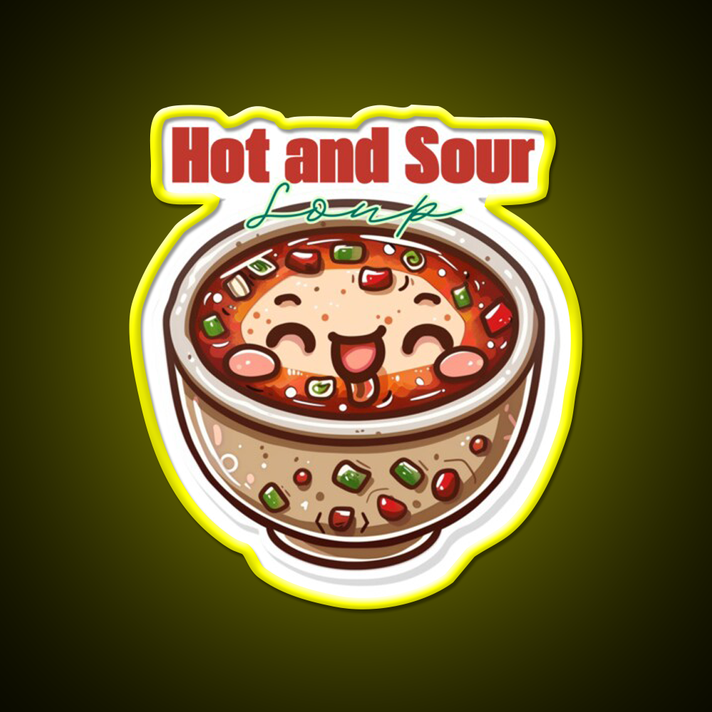 Hot And Sour Soup Led Neon Sign Chinese Food Rgb Color