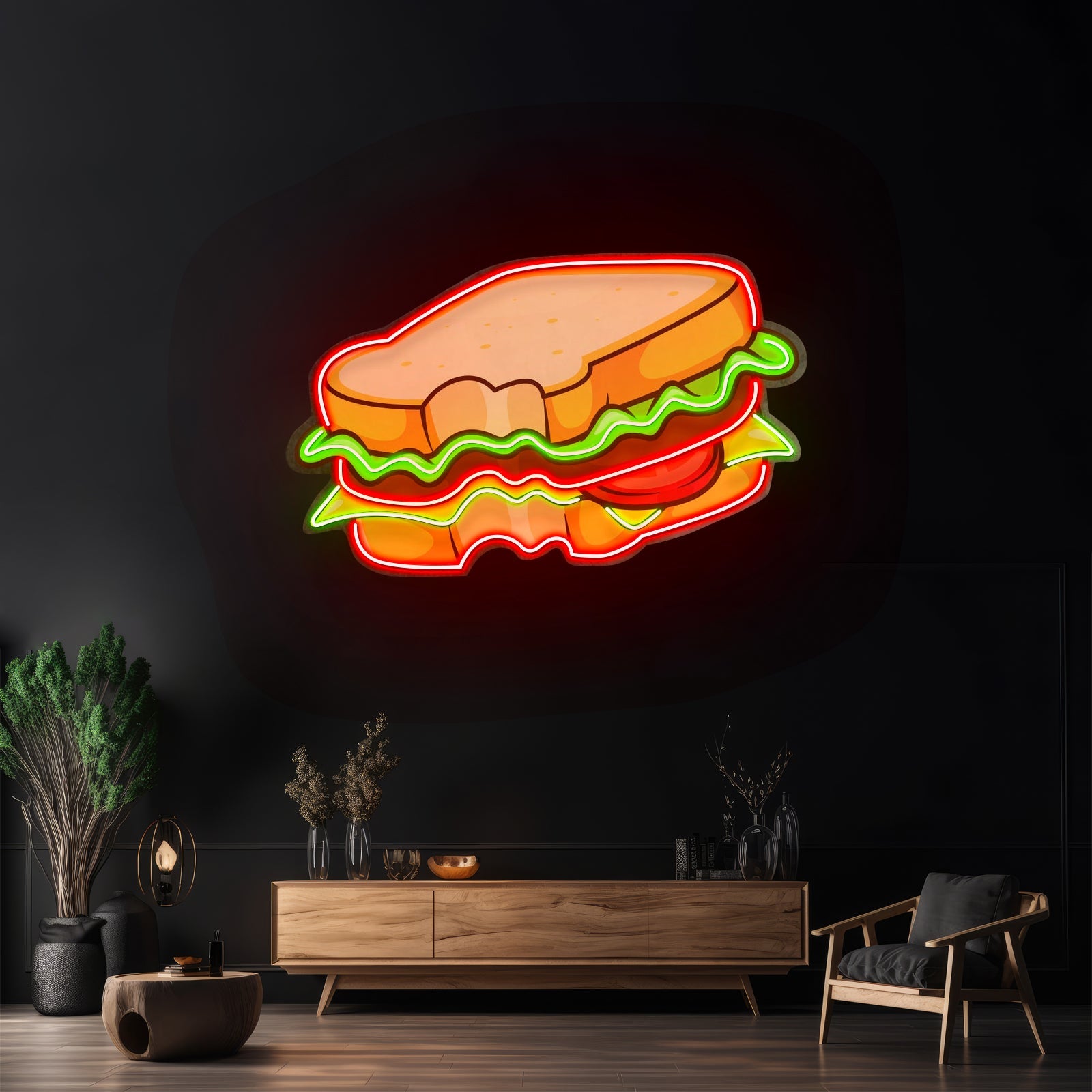 Hot Cheese Sandwich Led Neon Sign Light Custom Led Signs - Shineneon