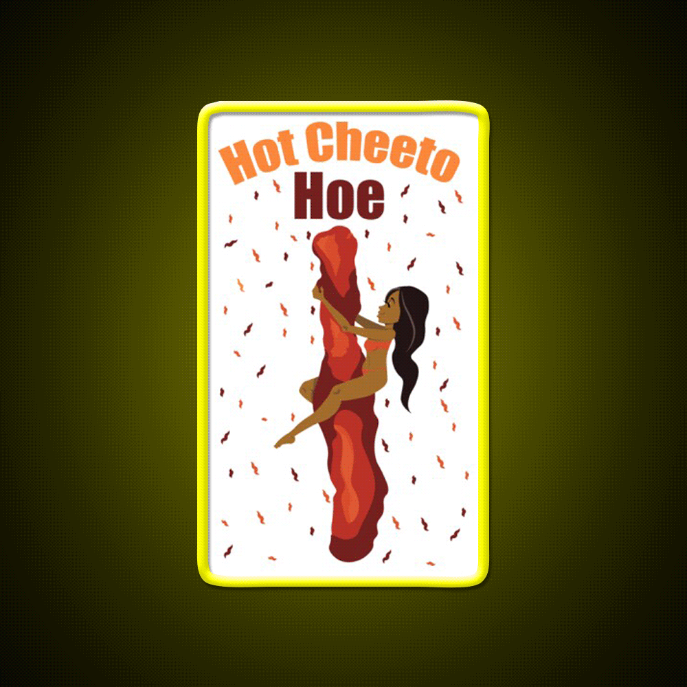 Hot Cheetos Are Bae Snack Food Led Neon Sign Rgb Color - Custom LED neon sign front view