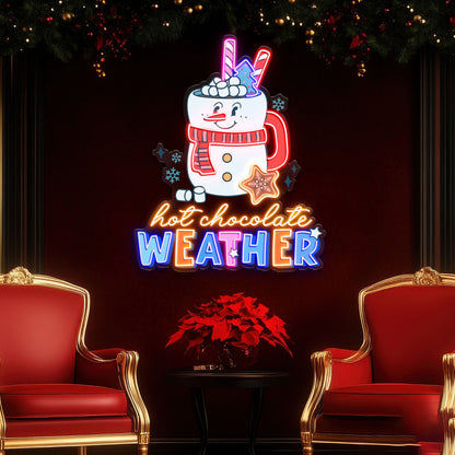 Hot Chocolate Weather Acrylic Led Neon Sign | Shineneon