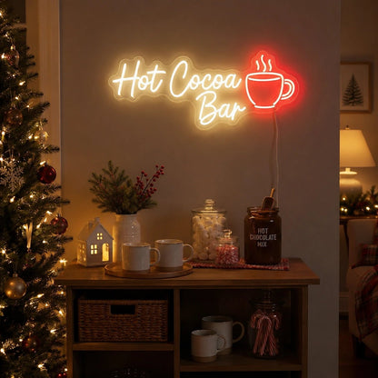 Hot Cocoa Bar LED Neon Sign - Shineneon